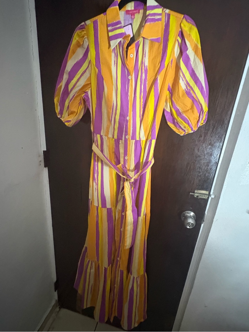 NWT Flying Tomato Striped Maxi Shirt Dress. Available in S, M, L.